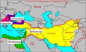 Four principal divisions of Alexander's Empire